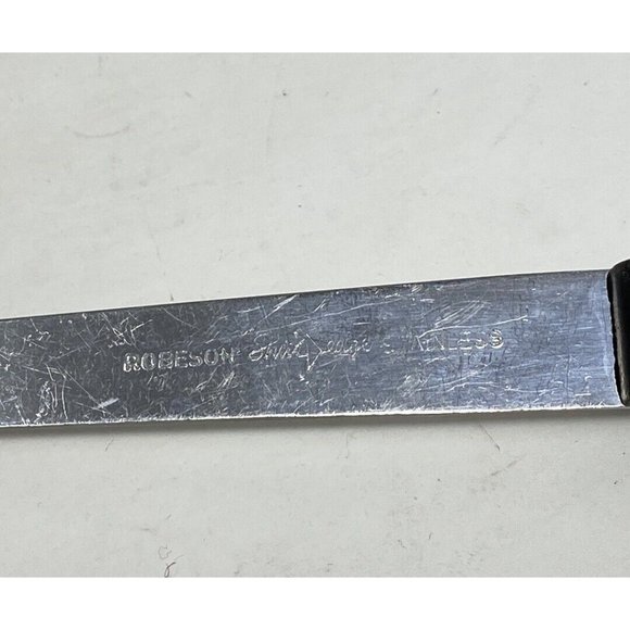 Vintage Robeson Shur Edge Cooking Ladle Black Handle Stainless Steel - Picture 3 of 4